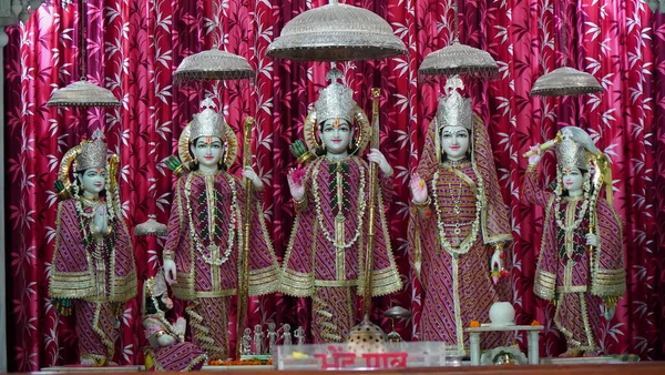Lord Ram Sita Laxmana Hanuman Bharat Shatrughna Ram Darbar Pour — Photo