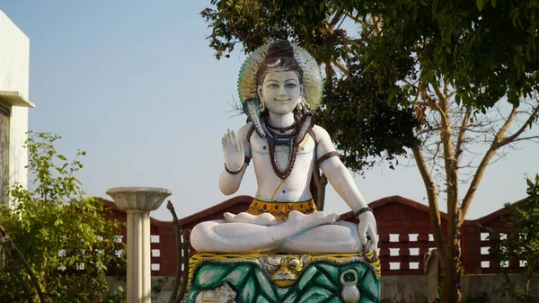 Statue Seigneur Shiva Position Assise — Photo