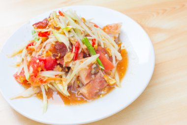 Papaya Salatası Kavrulmuş domuz