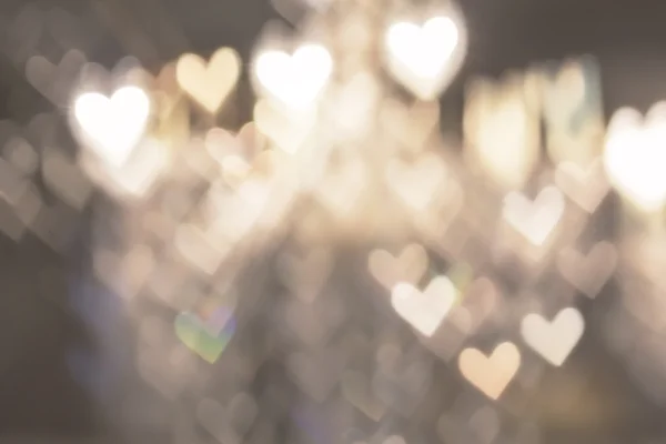 Abstract hart bokeh achtergrond, liefde Valentine's dag achtergrond — Stockfoto