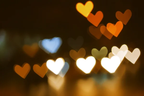 Abstract heart bokeh background, Love Valentine 's day background — стоковое фото