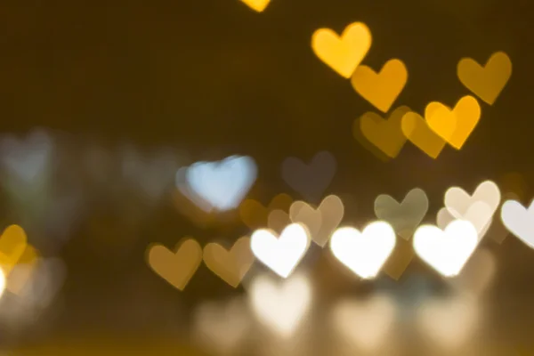 Abstrakt hjertebokeh bakgrunn, kjærlig Valentinsdags bakgrunn – stockfoto
