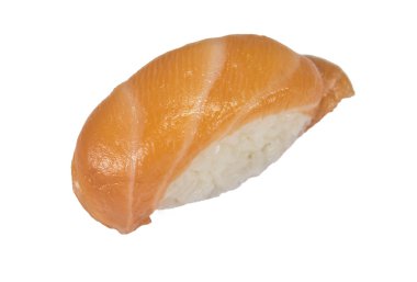 Japon suşi beyaz bir arka plan üzerinde izole