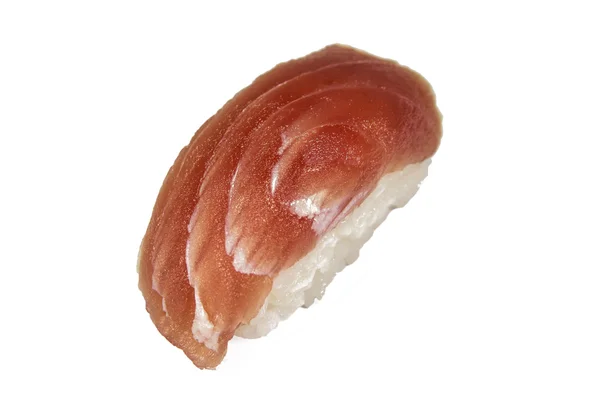 在白色背景上孤立的日本寿司 — 图库照片