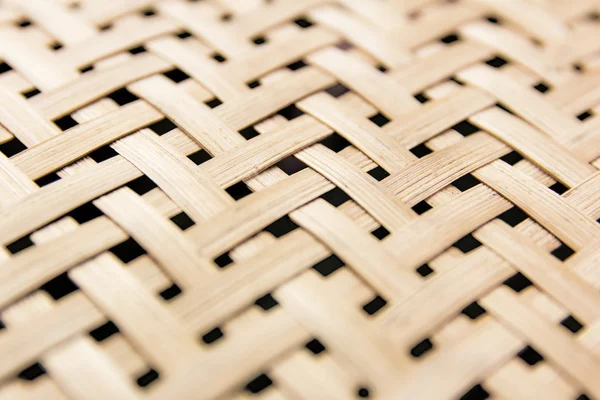 Weven textuur rieten oppervlak voor meubels materiaal. Centrum focus — Stockfoto