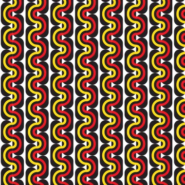 Vektör seamless modeli - eğrisi gökkuşağı c arka plan