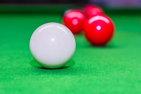 Snooker ball on snooker table — Stock Photo, Image