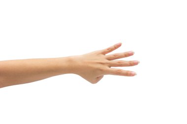 izole üzerinde beyaz zemin üzerine el