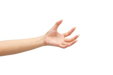 izole üzerinde beyaz zemin üzerine el