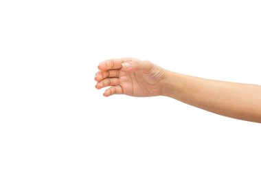 izole üzerinde beyaz zemin üzerine el