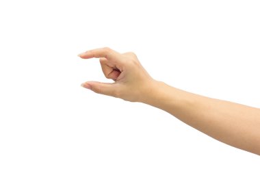 izole üzerinde beyaz zemin üzerine el