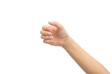 izole üzerinde beyaz zemin üzerine el