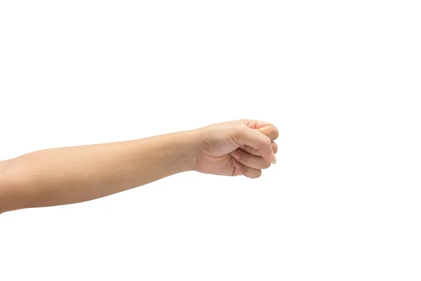 Female hand on the isolated on white background — Stock Photo, Image