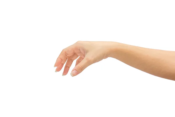 Женская рука на изолированном белом фоне — стоковое фото