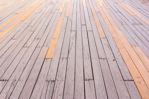 Perspectiva piso de madera, imagen en enfoque suave — Foto de Stock
