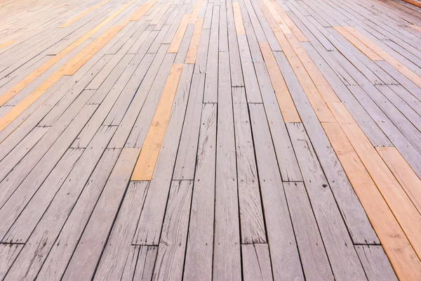 Perspectiva piso de madera, imagen en enfoque suave — Foto de Stock