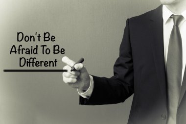 İş yazma - yok olmak korkuyor için farklı Be dostum