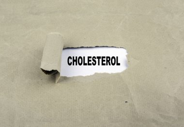 Eski kağıt üzerinde - kolesterol ortaya yazıt