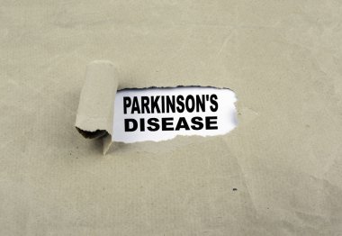 Eski kağıt üzerinde - Parkinson hastalığı ortaya yazıt