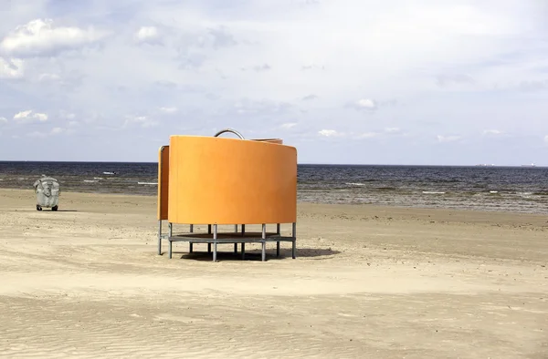 Beach cabins for changing clothes — Stock Photo, Image