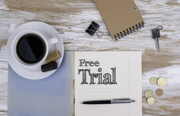 Free Trial - Copybook on the desktop