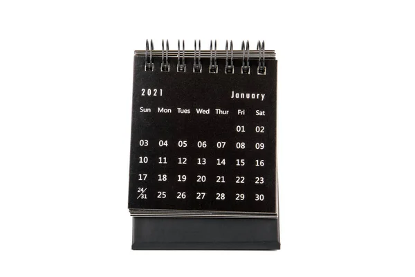 2021年1月时间规划、业务、日数和假日 — 图库照片