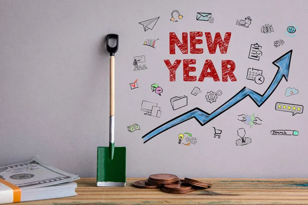 NEW YEAR. Cuccess, profit, development and opportunities concept — Stock Photo, Image
