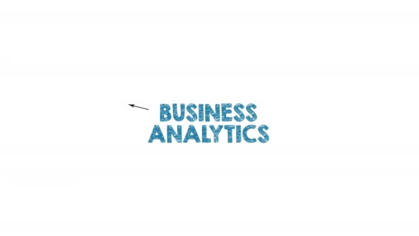 BUSINESS ANALYTIKER. Planering, statistiska metoder, förvaltnings- och informationssystem — Stockvideo