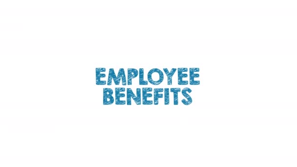 Employee Benefits. Health insurance, Retirement Plans and Profit Sharing concept — Stock Video