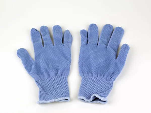 Fabric work gloves on a white background — Stock Photo, Image