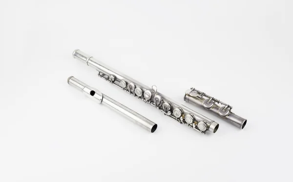 Flauta de prata — Fotografia de Stock
