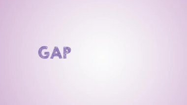 Boşluk analizi kavramı. Işık Arkaplan üzerindeki Simgeler Anahtar Kelimeler ve Oklarla İllüstrasyon