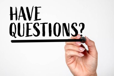 Sorularınız var. Müşteri Desteği ve Bağlantı İletişimi Elle Yazılan Mesaj