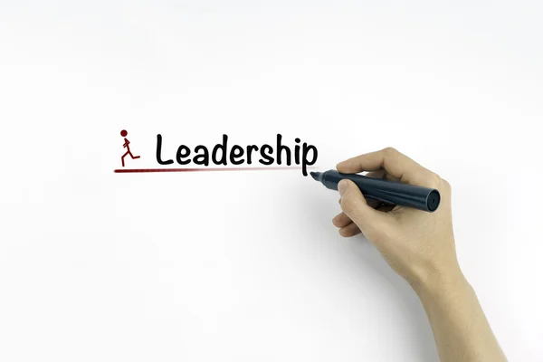 Conceito de liderança em um fundo branco — Fotografia de Stock