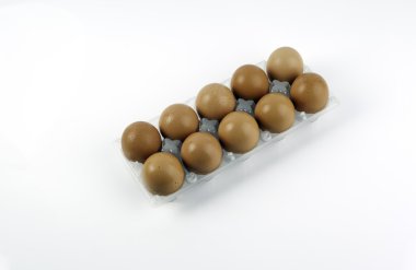 Pakette yumurtalar var.