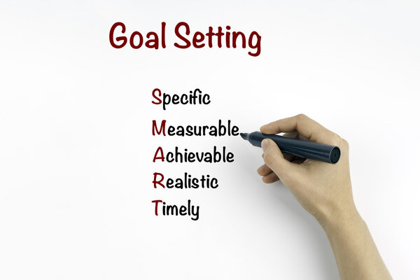Hand writing smart goal