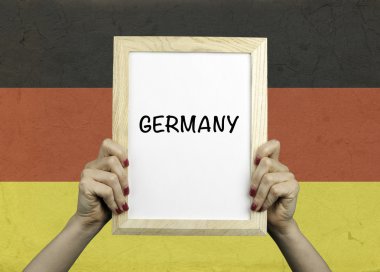 Almanya. Kadın elinde tasarlamak.