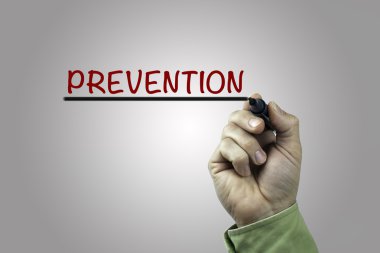 Önleme marker ile yazma el kavramı