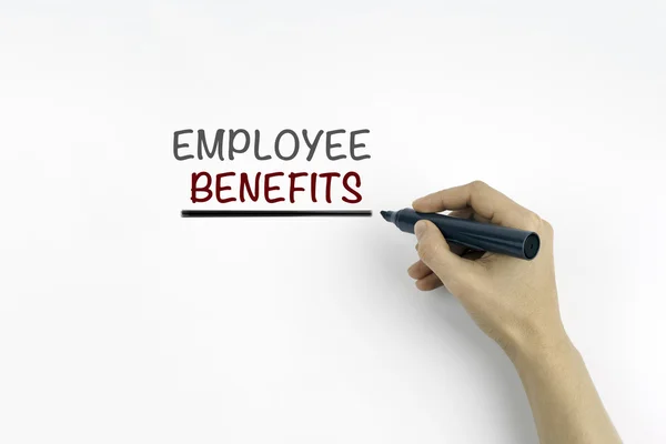 Mano con marcador escrito: Beneficios para empleados —  Fotos de Stock