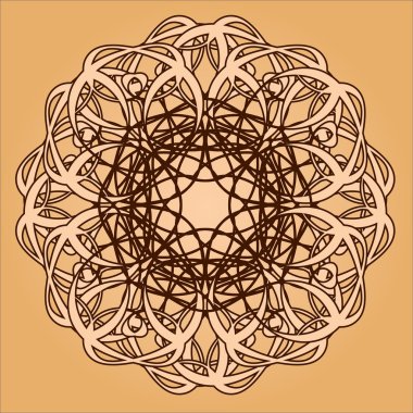 Güzel bir vintage desen ile çizilmiş arka plan el