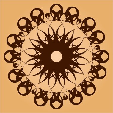 Güzel bir vintage desen ile çizilmiş arka plan el