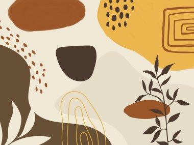 Soyut arkaplan. Tropik çiçek deseni