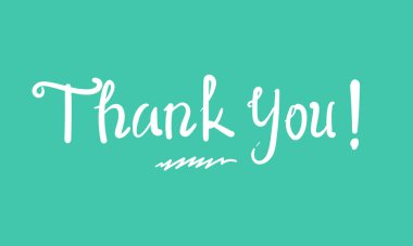 Teşekkürler Metin El Yazısıyla Yazılı Harf Yazısı Tebrik Kartı