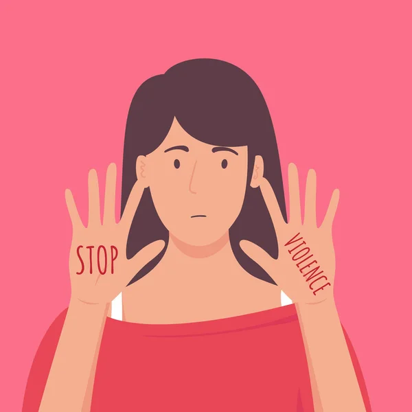Stop violence against woman. Stop domestic violence. Social issues, abuse and agression on women, harassment and bullying.