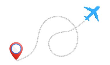 Uçak hattı rotası, uçak takibi, seyahat ikonu, uçak uçuş rotası ikonu