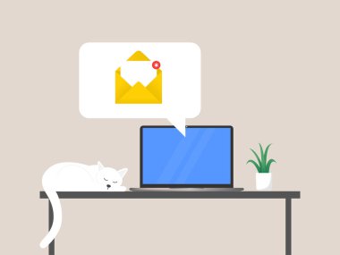 Dizüstü bilgisayarda yeni e- posta bildirimi