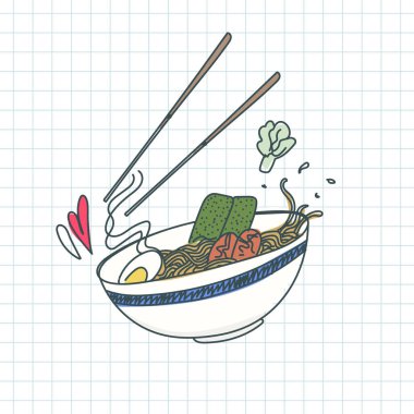 Geleneksel Japon Ramen Eriştesi