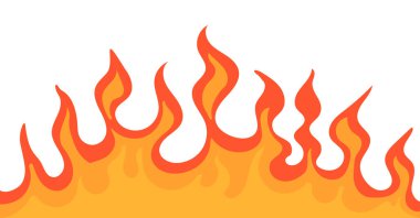 Fire Border, fire flame pattern illustration