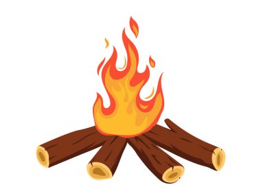 Şenlik ateşi çizimi, ateş alevi simgesi