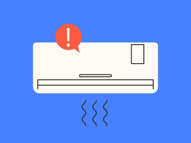 AC birim hata simgesi, bozuk ac, sistem arızası